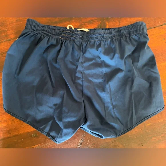 VINTAGE Brentwood Navy swim trunks- used in great shape